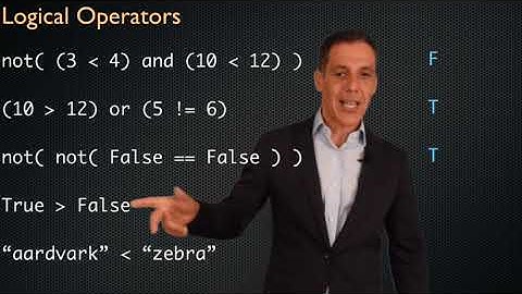 Flow of control: logical operators