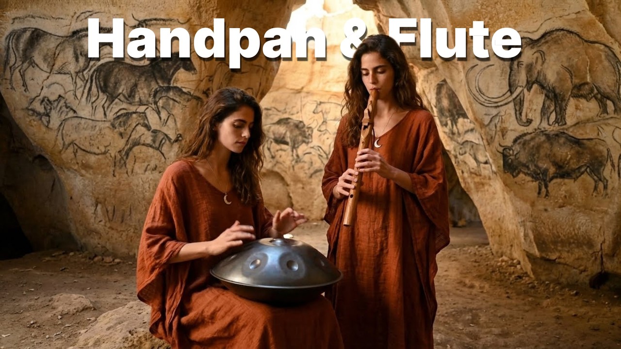 🔥 Primal Healing Music | Handpan & Native Flute in the Ancient Chauvet Cave (1-Hour Echoes)