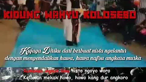 Kidung Wahyu Kolosebo lirik dan arti lagu jaranan