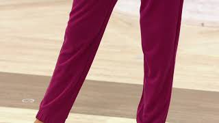 Susan Graver Weekend – Wildleder-Strick-Jogginghose mit Kordelzug auf QVC