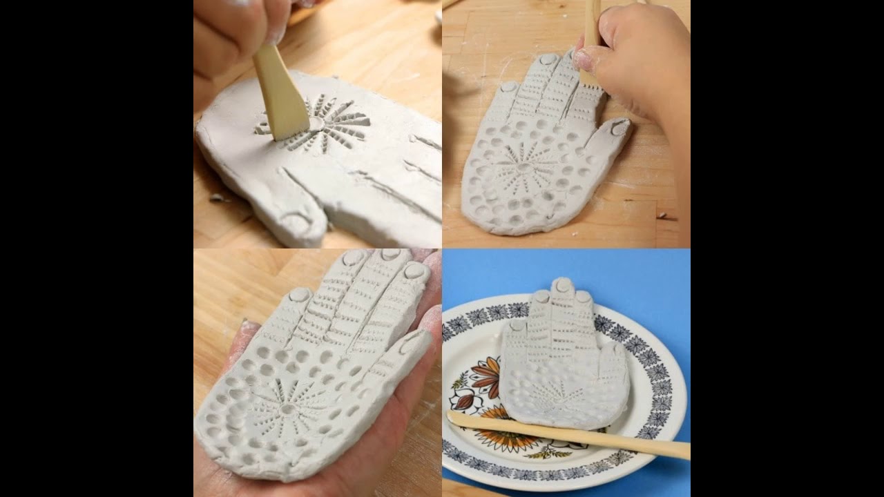 DIY CLAY HAND BOWLS YouTube