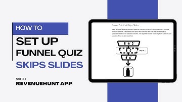 HOW TO | Set Up a Funnel Quiz that Skips Slides | RevenueHunt App