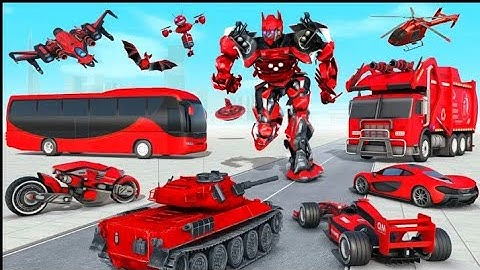 Dolfin Transform Robot Game part 2 - Robot Tank Transform : Android iOS gameplay