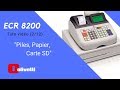 Olivetti ecr 8200 212 piles papier carte sd