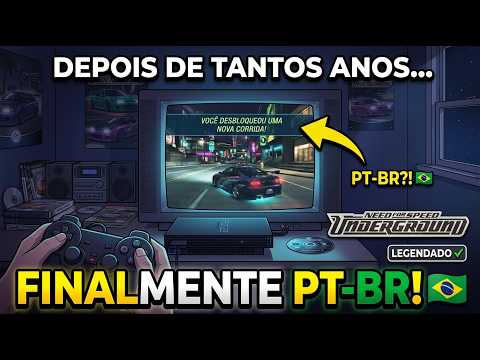 Need for Speed Underground 1 PT-BR SUBS | Portuguese Translation for PS2