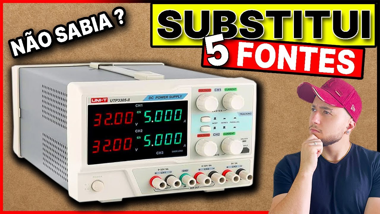 Incrível substitui 5 aparelhos em apenas 1! FONTE DE BANCADA DIGITAL – Sabia disso ? UNI-T UTP3305