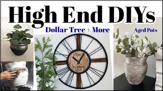 Today im sharing high end diys with you! we are transforming basic
vases into aged pots that pottery barn look for less and also doing a
hobby lobby dup...