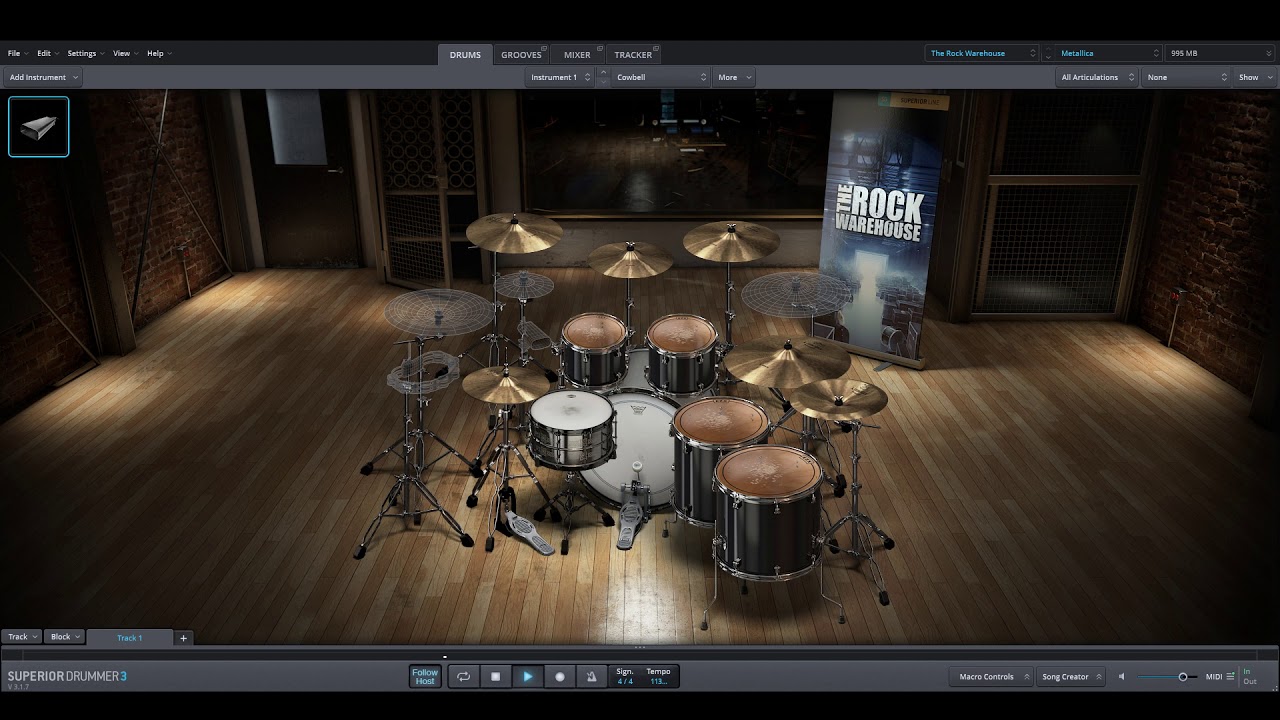 Metallica - Fade To Black only drums midi backing track