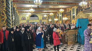 Торжество Православия.Божественная литургия в нижнем храме Спасо-Преображенского каф-ного соборa