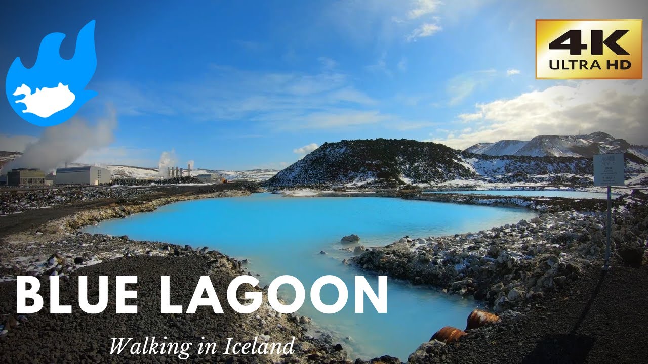 Iceland Walking Tour - Blue Lagoon [4K] — blue lagoon — video poster