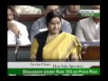 Mehngai: Smt Sushma Swaraj: 25.02.2010