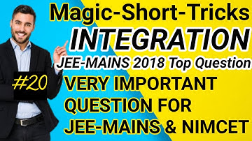 #INDEFINITE INTEGRAL | #SHORT-TRICK VERY IMPORTANT QUESTION FOR #JEE-MAINS&#NIMCET BY TRICK by #TWMT