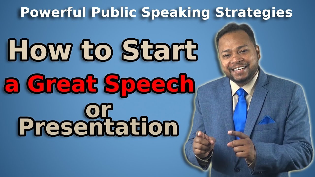 how to do a great speech