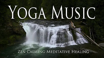 ZEN Reinvigorating Peaceful YOGA MUSIC 🧘🏻‍♀️ with Beautiful Waterfall Nature Footage