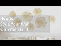 Personalize Your Space with FOLKOR DIY Gold Leaf Wall Art Set