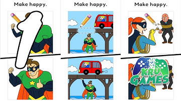 Draw Happy Hero Gameplay Walkthrough #1 (Android, IOS)