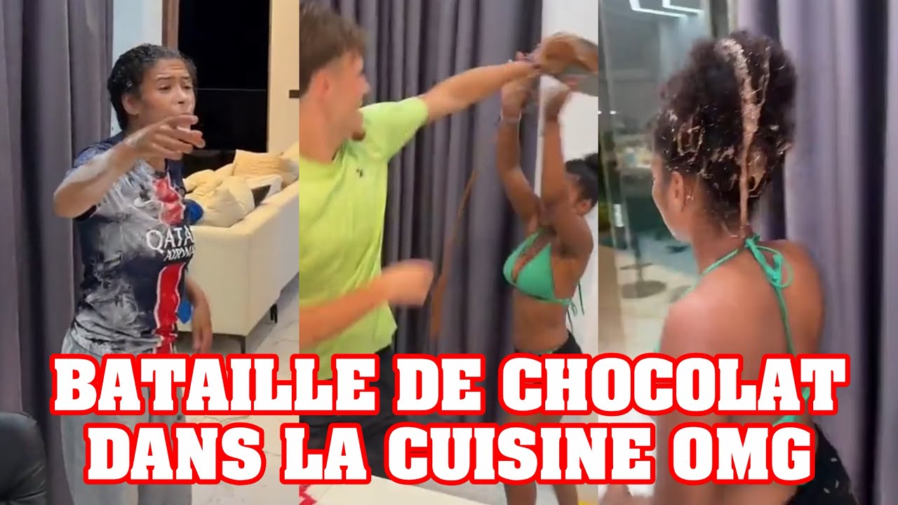 Énorme BATAILLE de chocolat dans la CUISINE OMG 🍫 
