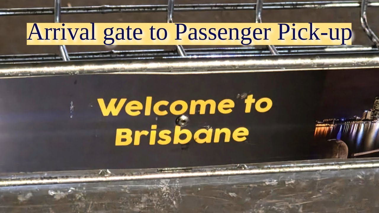 Brisbane International Airport | Arrivals to Pick-up Area - YouTube