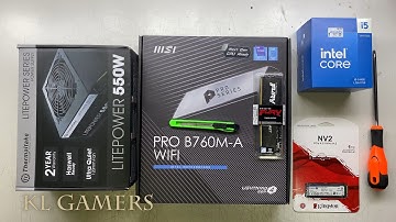 intel Core i5 14400 msi PRO B760M-A WIFI LITEPOWER 550W Small Compact Computer Build