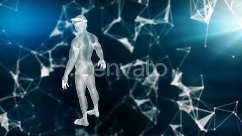 Points of Virtual Reality behind Digital Human Hologram | Motion Graphics - Envato elements