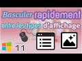 Basculer rapidement entre les types d'affichage dans l'explorateur