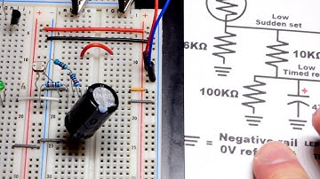 555 timer timed LED light starting at light dependent resistor LDR darkness prototype circuit
