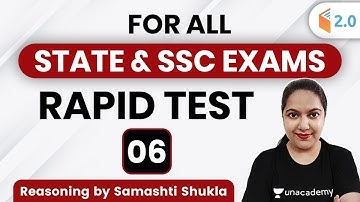 4:00 PM - All State & SSC Exams | Reasoning by Samashti Ma