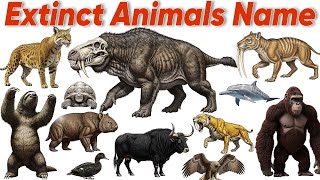 20 विलुप्त जानवरों के नाम | Extinct Animals Name in Hindi and English | Lost Animals of the World
