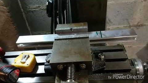 Clausing 8520 p6 cutting a DRO scale