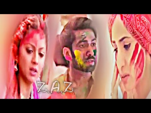 احتفال الممثلين والممثلات في الهولي او عيد الاوان في المسلسلات الهندية