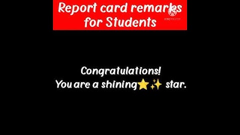 #trending #learn #daily remarks for report card