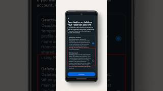 REAL! | How to Deactivate or Delete Facebook Account | New Update! #shorts