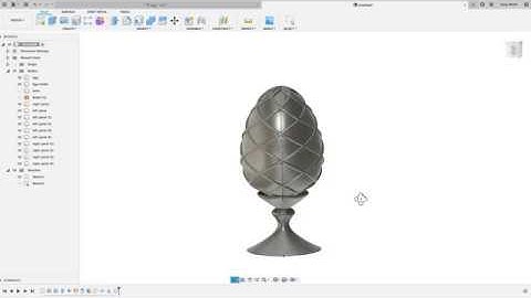 Fusion360 Tutorial  How to model a trellis egg (how to add spiral onto 3d surface)
