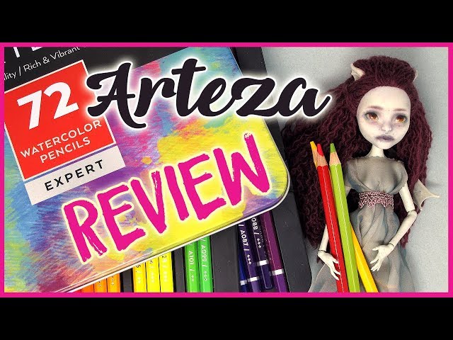 Heather Rochelle Repaint Arteza Expert Watercolour Pencils Review Youtube