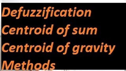 Defuzzification Methods tutorial Centroid Methods Centroid of Sum Centroid of Gravity Fuzzification