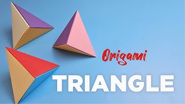 Simple Origami Tutorial: Fold a Triangular Pyramid (Tetrahedron)