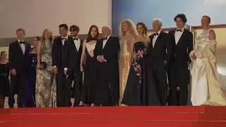 Uma Thurman and Richard Gere arrive at the Cannes premiere of 'Oh Canada'