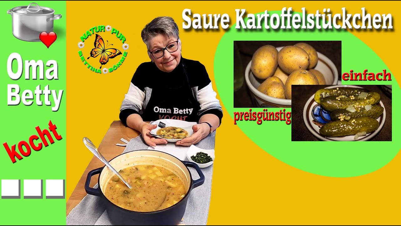 Saure Kartoffelstückchen aus dem Erzgebirge, leicht, lecker und preisgünstig