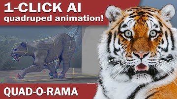 Quad-o-Rama - 1-Click AI driven quadruped 3D animation!