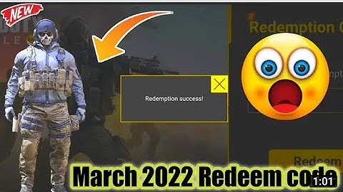 *March 2022* Call Of Duty Mobile 2022 New Redeem Code | Cod Mobile Redeem Code Garena or global