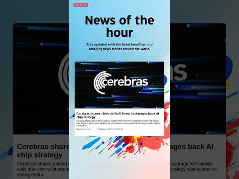 Breaking News: Cerebras shares climb as Wall Street brokerages back AI chip strategy #WallStreet