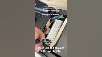 KUGOO G2 max speed limiter p07 setting missing solution #p07 #kugoo #speedlimiter #scooter #kukirin