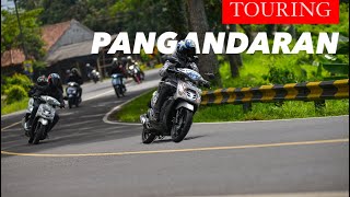 PART 1 TOURING PANGANDARAN PERDANA PAKE YAMAHA MIO ❗️MOTOVLOG