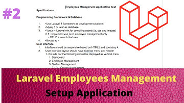 02 Employees Management Application with Laravel and Vuejs - Setup Application