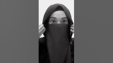 regular niqab into half niqab|| hijab &niqab tutorial #instagram #hijab #hijabtutorial  #niqab