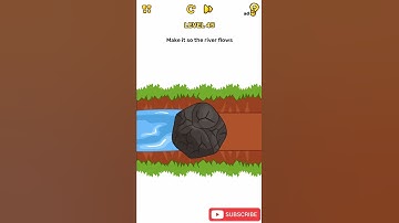 Brain Blow Level 45 Make it so the river flows Walkthrough