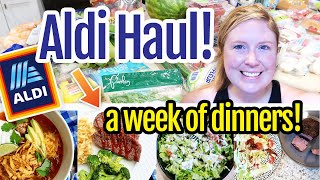 🍽️ $250 ALDI Grocery Haul & What I Made for Dinner this Week!