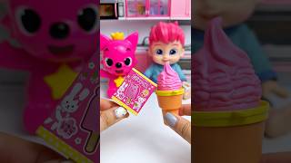 ASMR Unboxing Pinkfong &amp; Bebefinn Eating Icecream 🍨 Toy | Satisfying ASMR Kitchen Unboxing