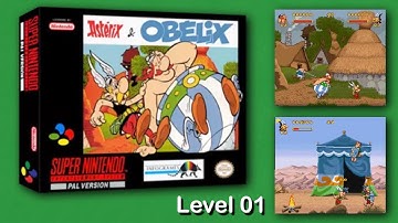 Asterix & Obelix | Level: 01 | Super Nintendo (SNES) | Gameplay HD