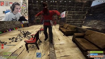 XQC Shows What His Loaded Rocket Can Do   OTV RP RUST SERVER